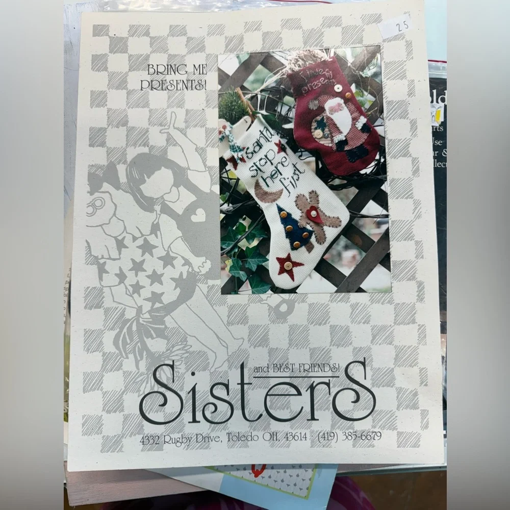 Sisters & Best Friends Stocking Pattern – Primitive Christmas‎ Crafts